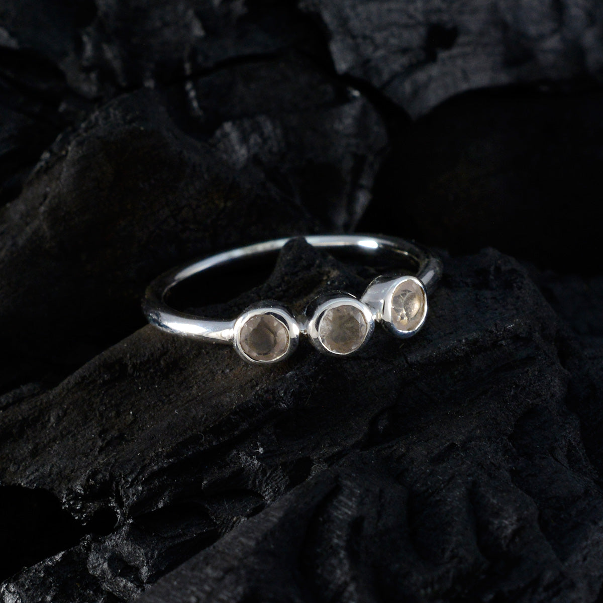 Saanvi Modern Pink Trilogy Ring