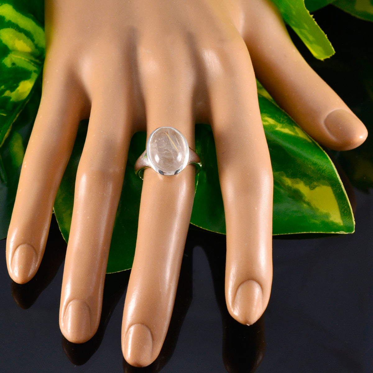 Ayesha Artisan Golden Solitaire Ring