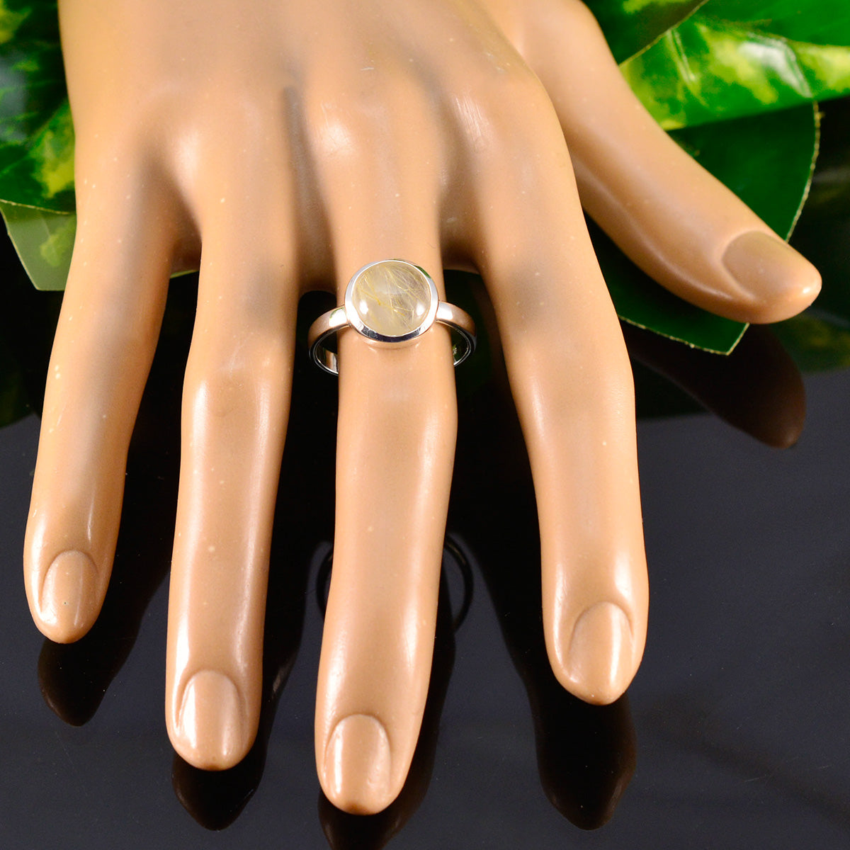 Genesis Sophisticated Golden Solitaire Ring