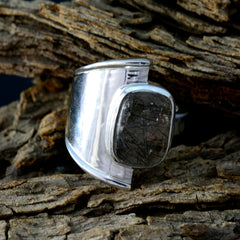 Scarlett Contemporary Black Solitaire Ring