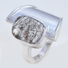 Scarlett Contemporary Black Solitaire Ring