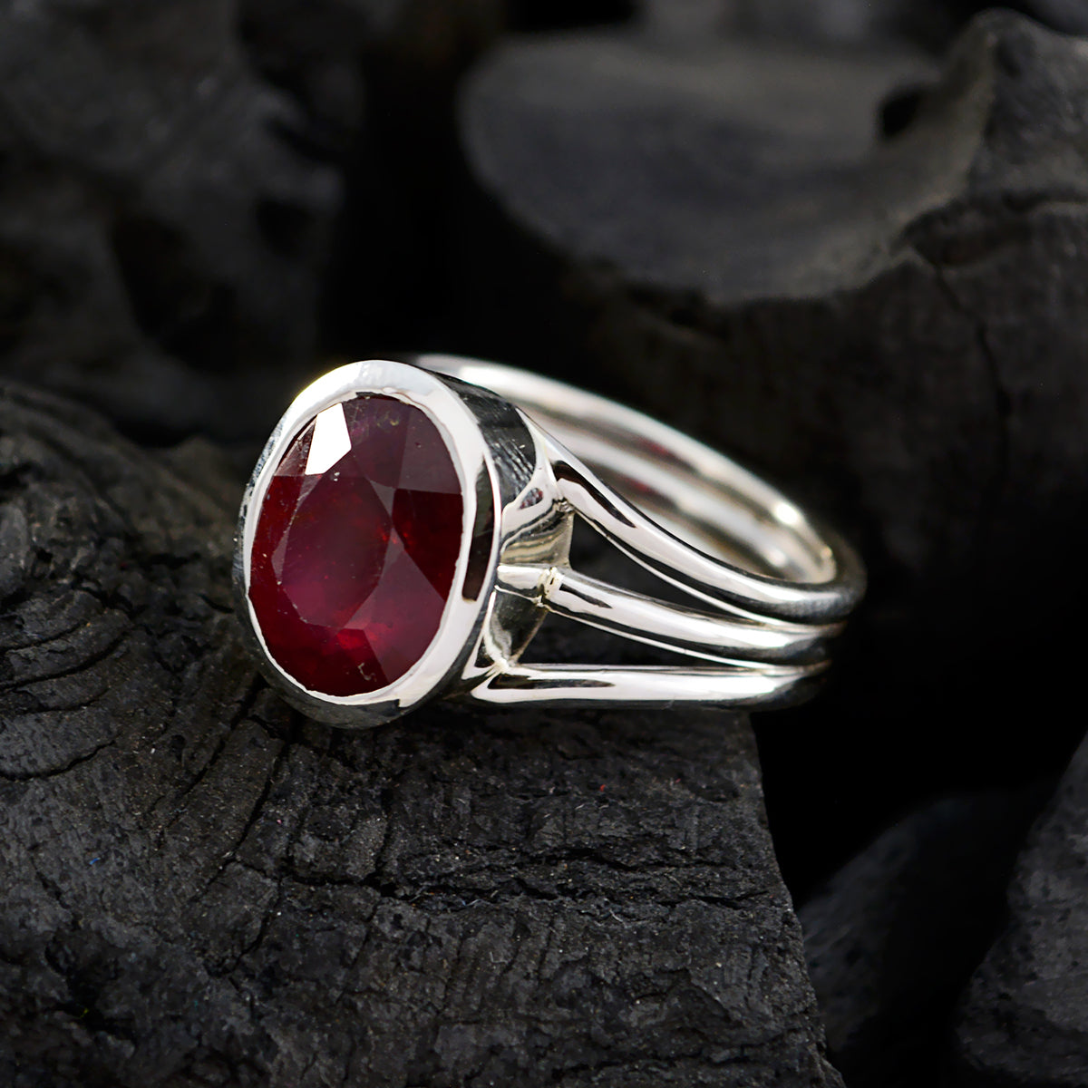 Teresa Cultural Red Solitaire Ring