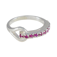 Nisa Contemporary Red multiple Ring Ruby CZ Red