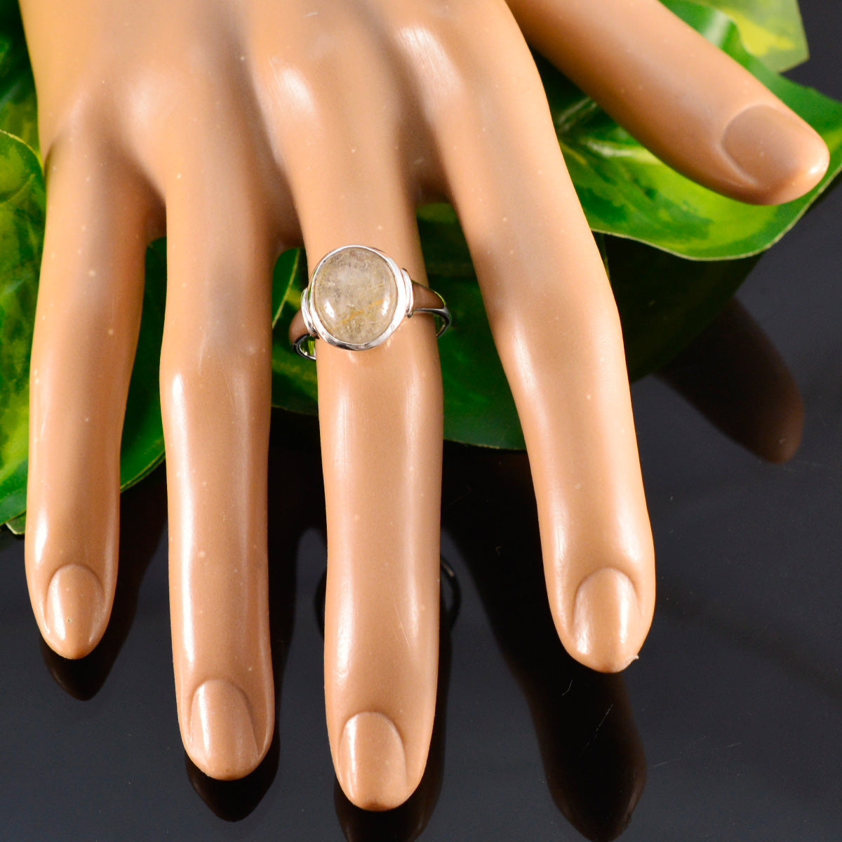 Ida Trendy Golden Solitaire Ring