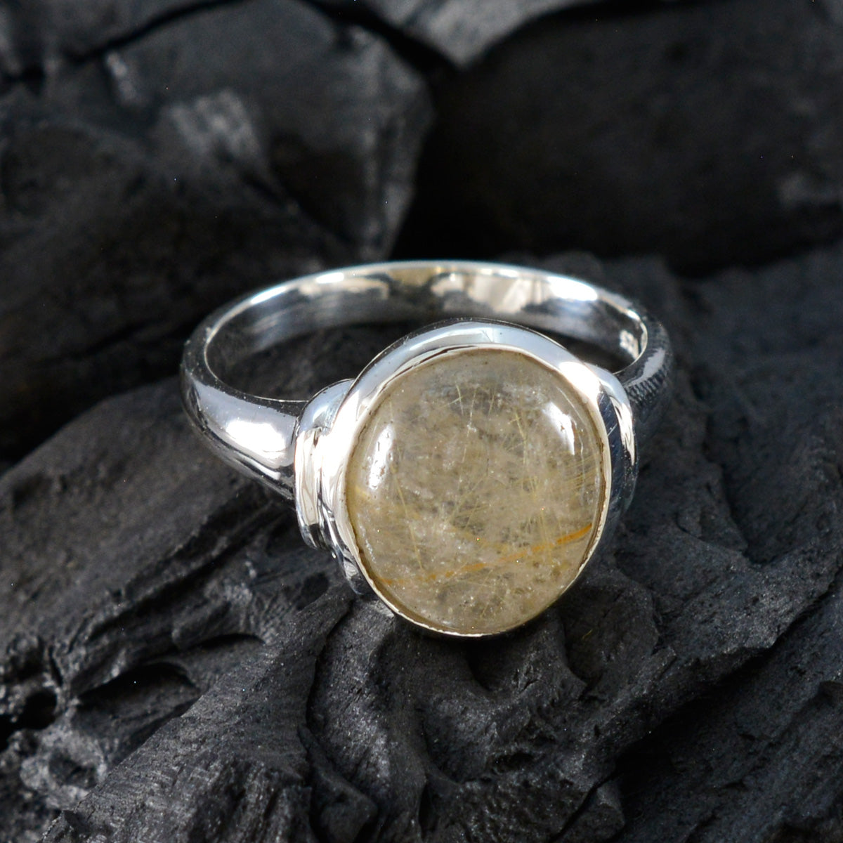 Ida Trendy Golden Solitaire Ring