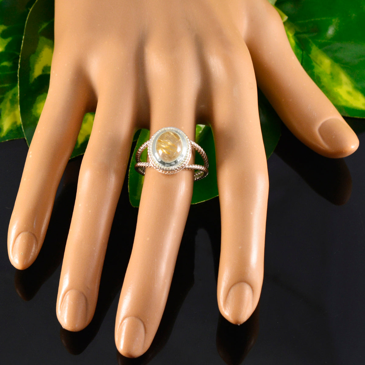 Giulia Rope-Wire Golden Solitaire Ring