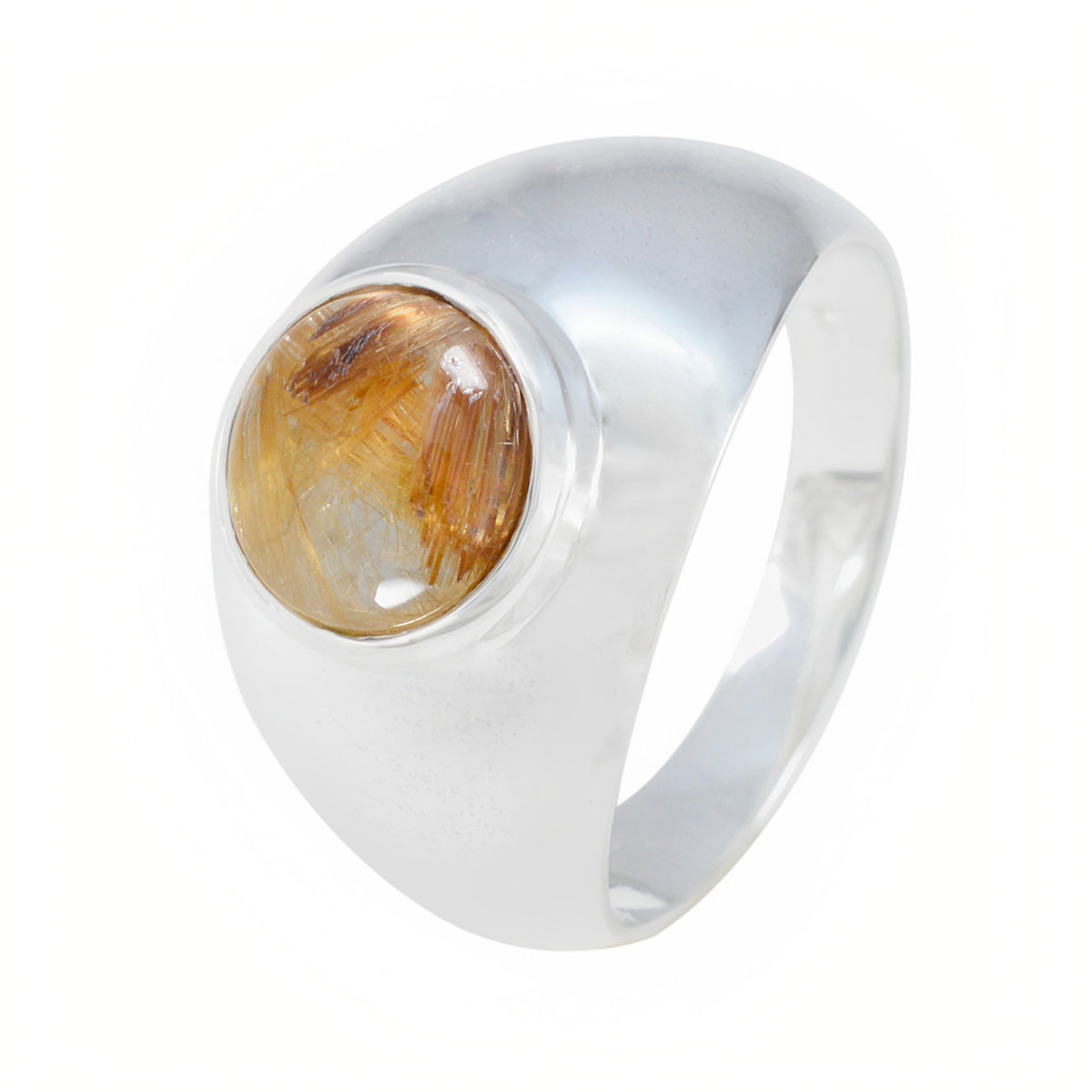 Dewi Sophisticated Golden Solitaire Ring