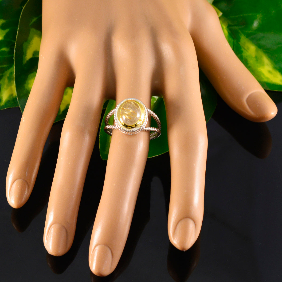 Grace Rope-Wire Golden Solitaire Ring