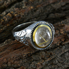 Inès Filigree Golden Solitaire Ring
