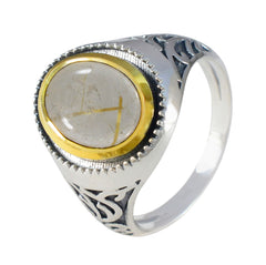 Inès Filigree Golden Solitaire Ring