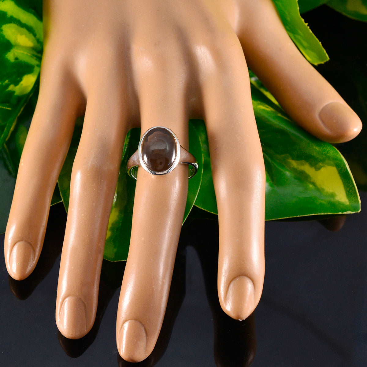 Nayara Boho Brown Solitaire Ring