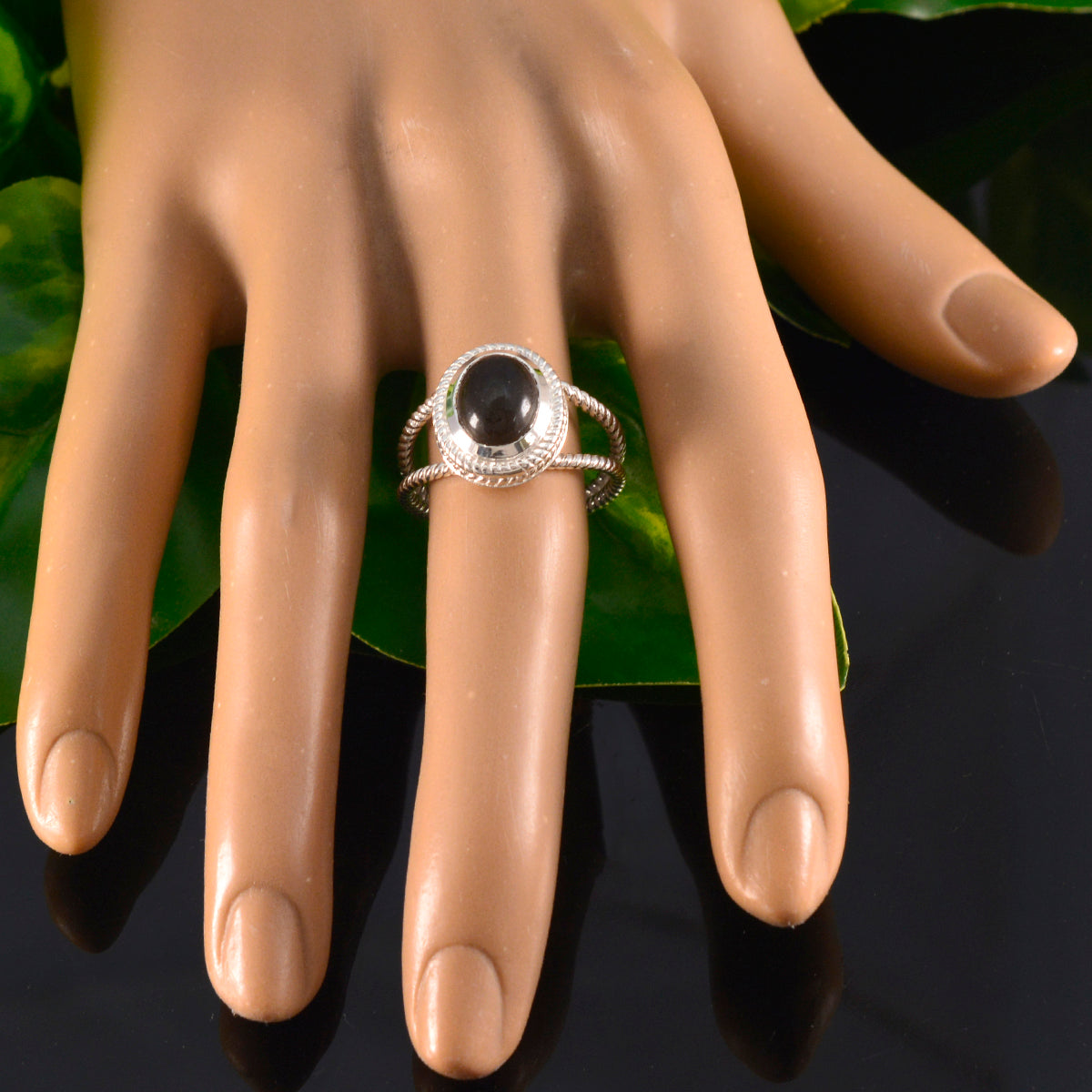 Julieta Rope-Wire Brown Solitaire Ring