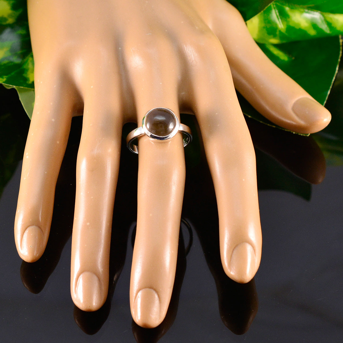 Giulia Modern Brown Solitaire Ring