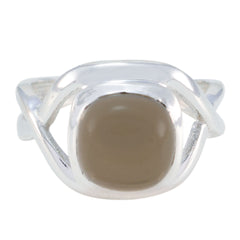 Eliza Trendy Light Green Solitaire Ring Prehnite Green