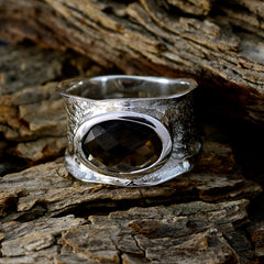 Camilla Oversized Brown Solitaire Band