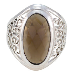 Elena Filigree Brown Solitaire Ring