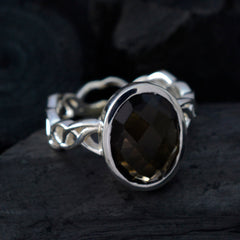 Teresa Rope-Wire Brown Solitaire Ring