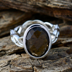 Teresa Rope-Wire Brown Solitaire Ring