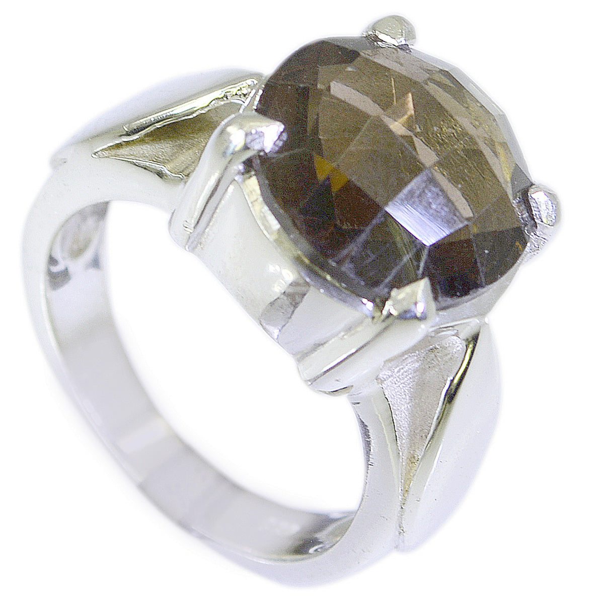 Nisa Fairytale Brown Solitaire Ring