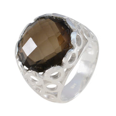 Ivy Filigree Brown Solitaire Ring
