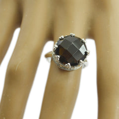Lili Art Deco Brown Solitaire Ring