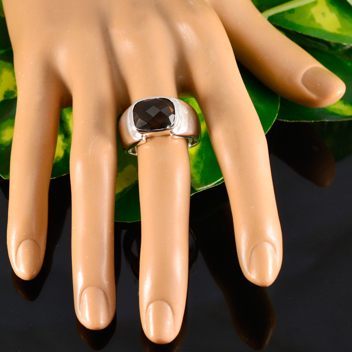 Isabella Modern Brown Solitaire Ring