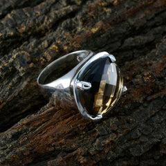 Ines Traditional Brown Solitaire Ring