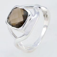 Ellie Romantic Brown Solitaire Ring