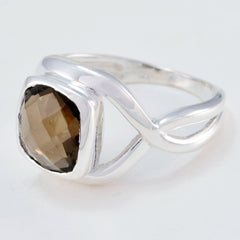Ellie Romantic Brown Solitaire Ring