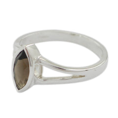 Naomi Geometric Brown Solitaire Ring
