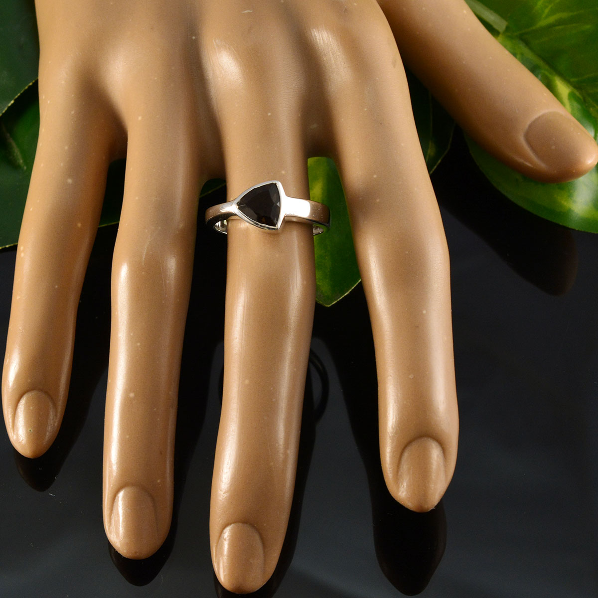 Siti Artisan Brown Solitaire Ring