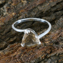 Yasmine Boho Brown Solitaire Ring