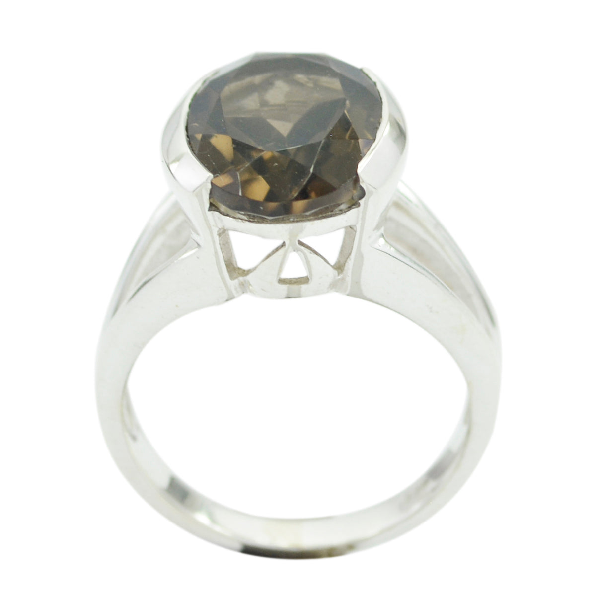 Pauline Graceful Brown Solitaire Ring