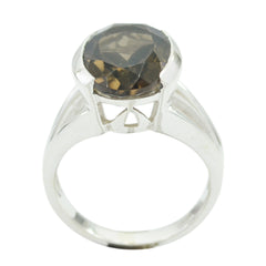Pauline Graceful Brown Solitaire Ring