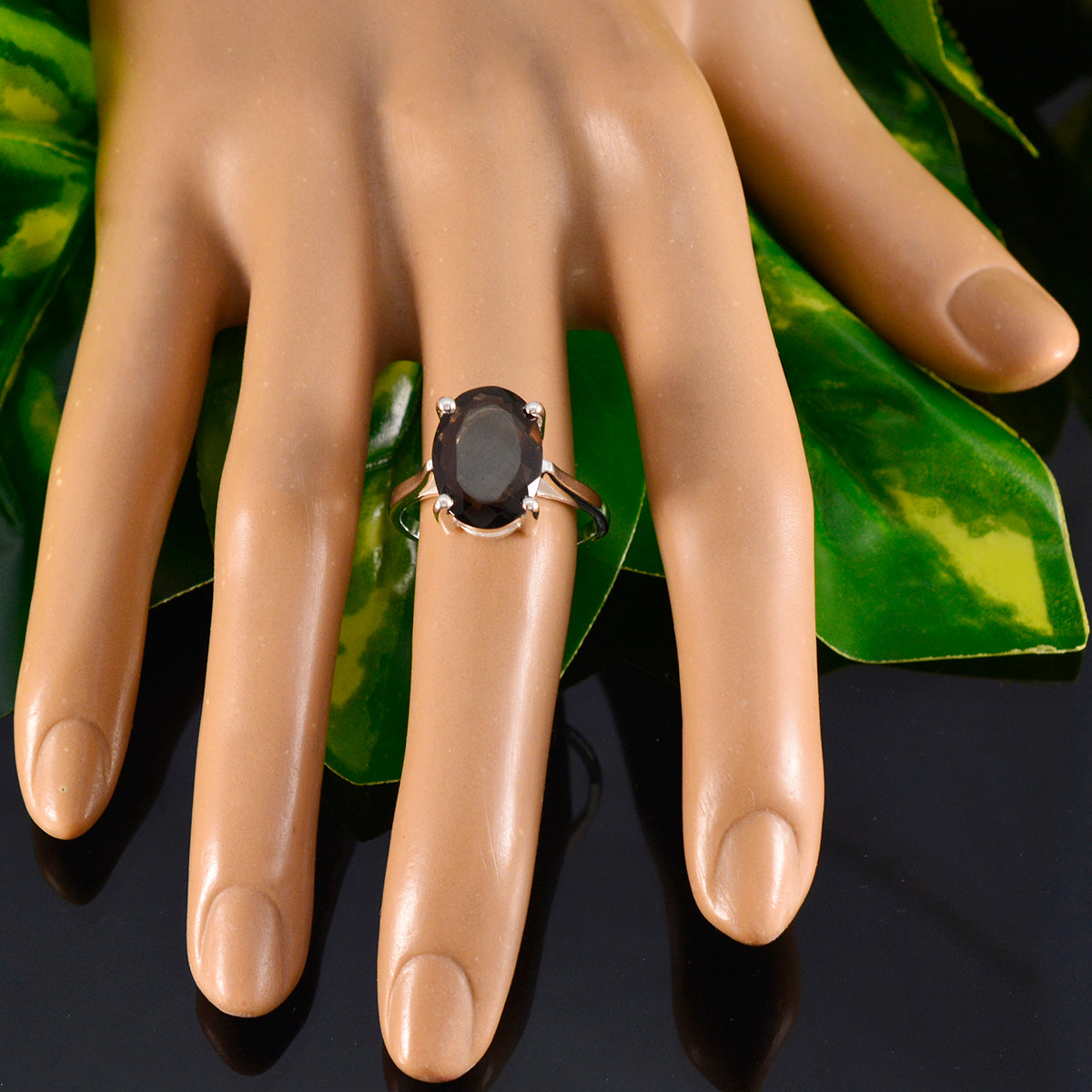 Ana Boho Brown Solitaire Ring