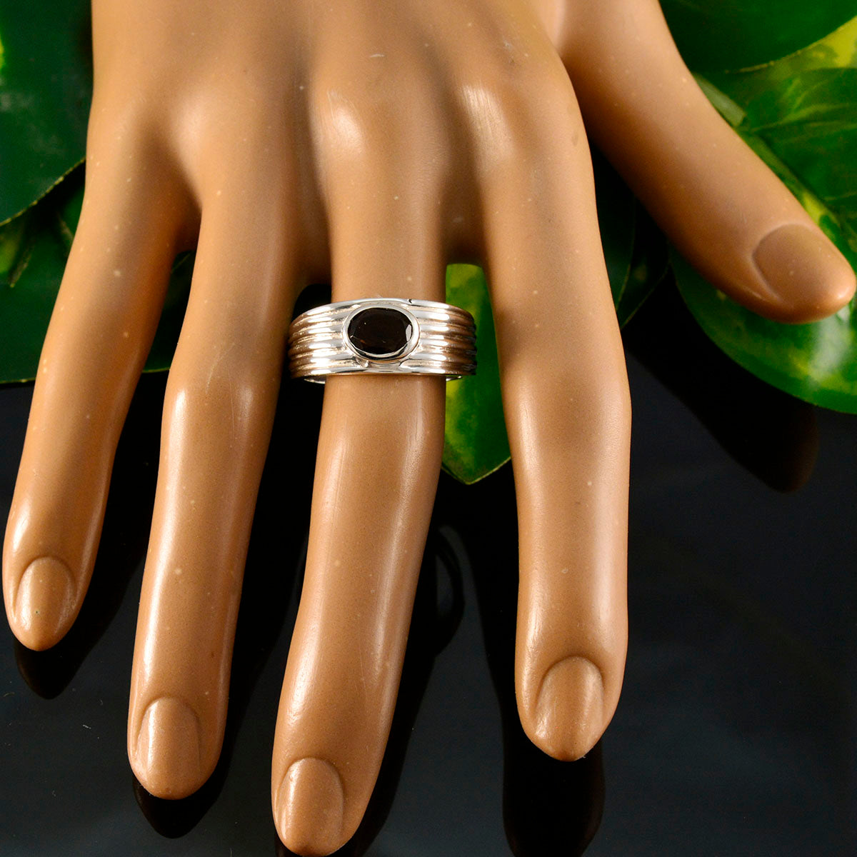 Addison propsel Brown Solitaire Ring