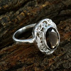 Alina Filigree Brown Solitaire Ring