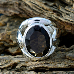 Aurora Traditional Brown Solitaire Ring