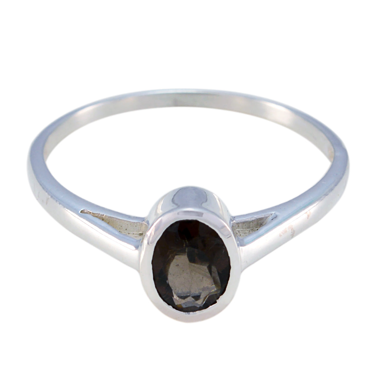 Naomi Luxurious Brown Solitaire Ring