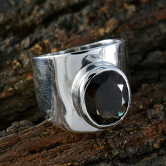 Charlotte Armor Brown Solitaire Ring