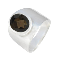 Charlotte Armor Brown Solitaire Ring