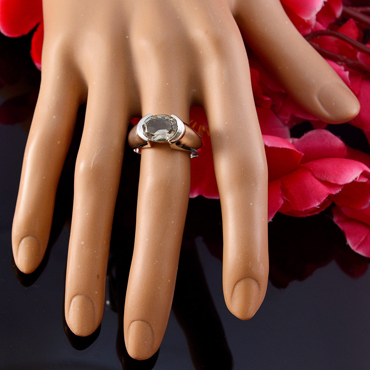Amanda Love Brown Solitaire Ring