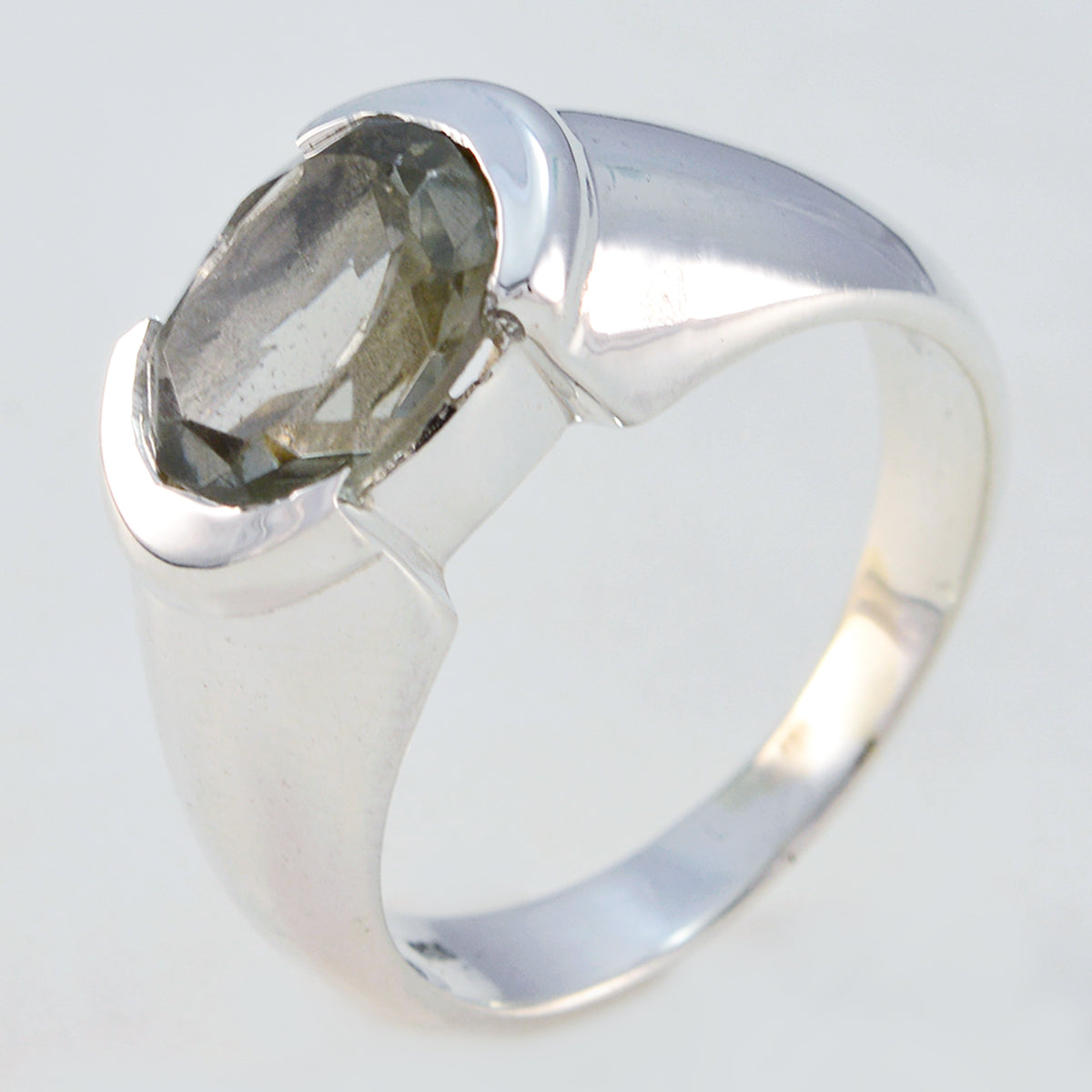 Amanda Love Brown Solitaire Ring smoky quartz Brown