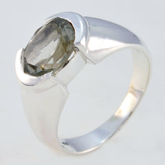 Amanda Love Brown Solitaire Ring smoky quartz Brown