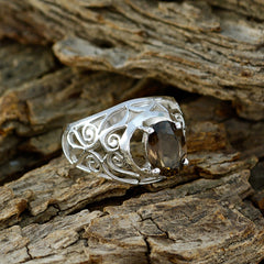 Andrea Filigree Brown Solitaire Ring