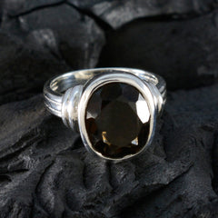 Aisha Traditional Brown Solitaire Ring