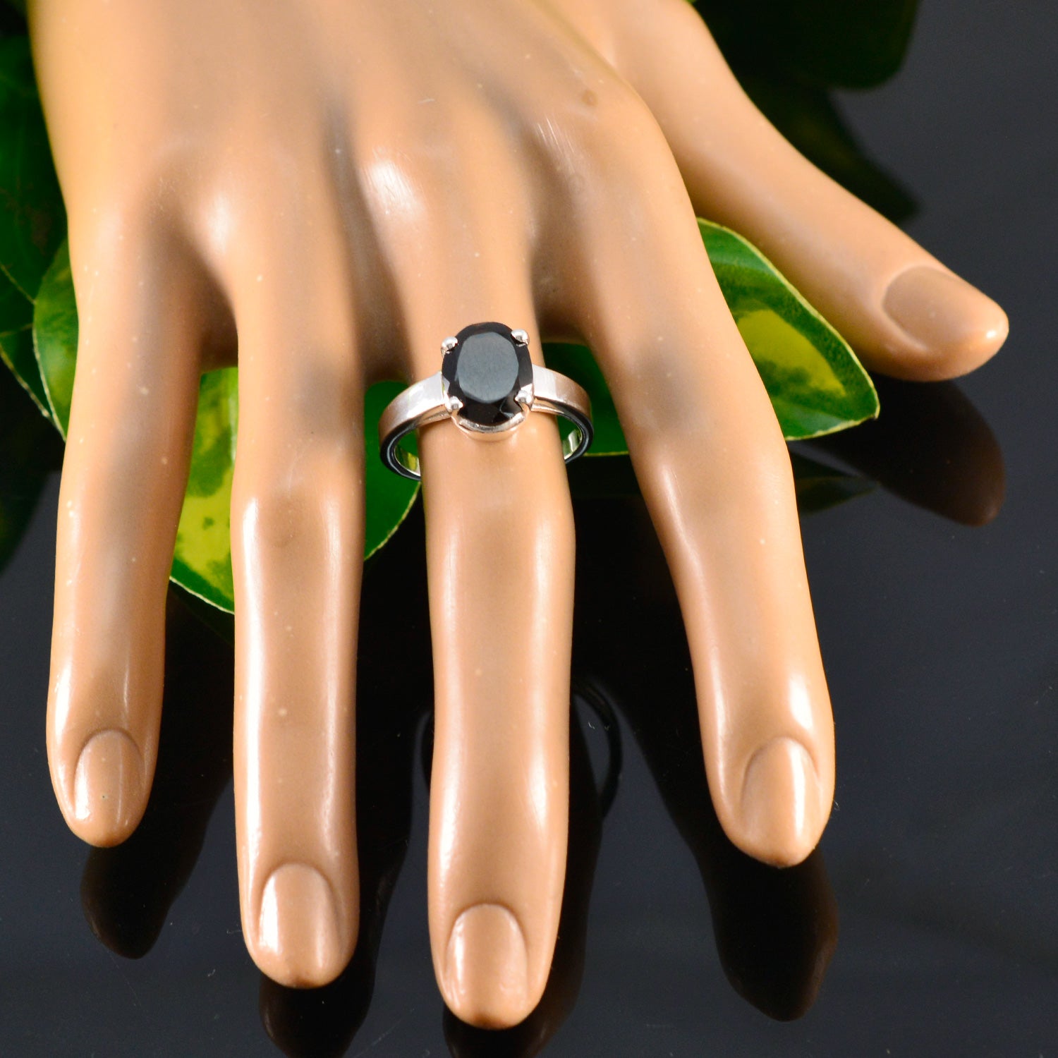 Maria Traditional Brown Solitaire Ring