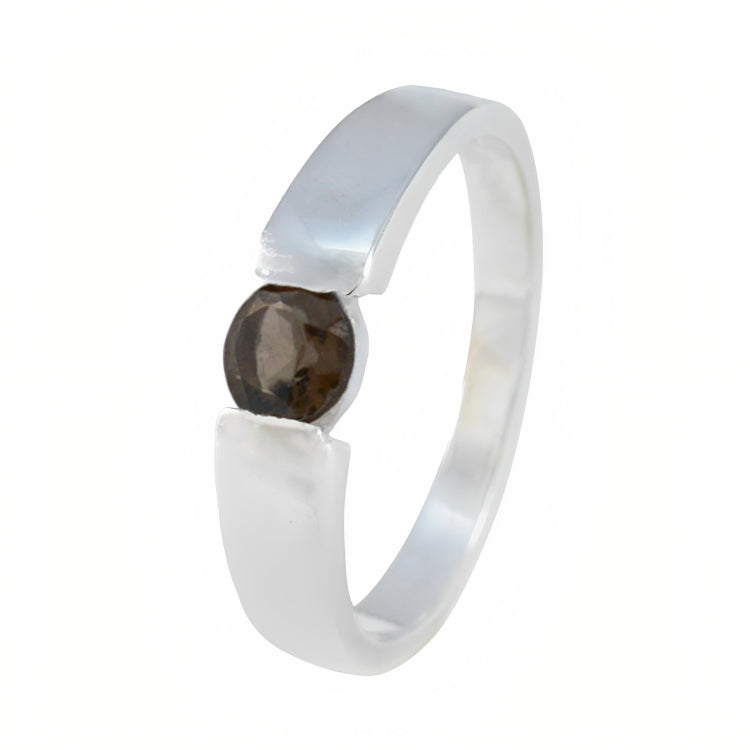 Pilar Trendy Brown Solitaire Ring