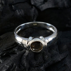 Priya Feminine Brown Solitaire Ring