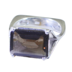 Laura Art Deco Brown Solitaire Ring